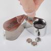 40x Magnification Metal Folding Loupe With Led & Uv Light Magnifier