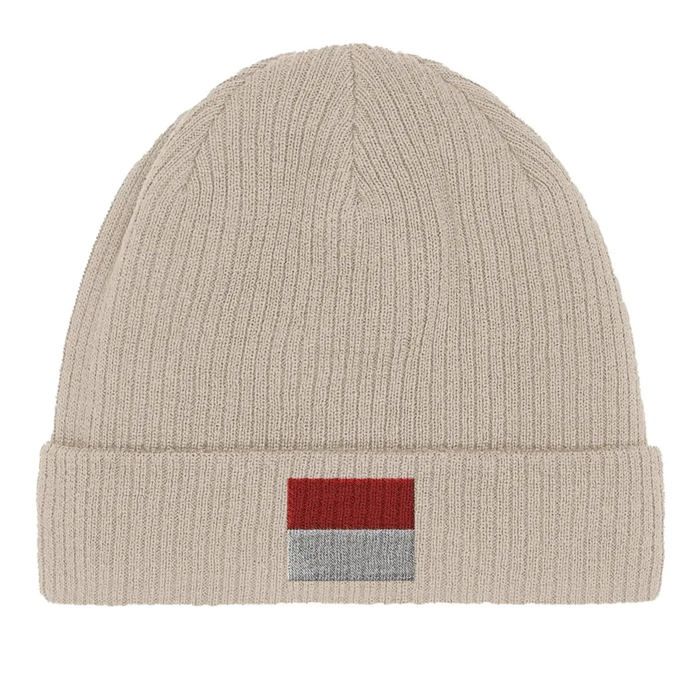 Bonnet Drapeau Monaco en Beige