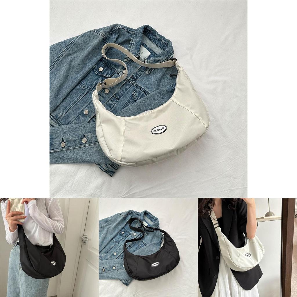 Trendy Large Capacity Dumpling Shape Shoulder Bag For Women Street Style Fashion 2023 Summer New Simple Single Shoulder Bag