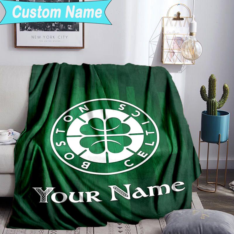 Custom Name Blanket Boston Sports Icons Blanket Bedding Blanket for Travel, Camping, Living Rooms, Offices, Sofas, Fan Christmas gift