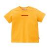 Сделано для мальчиков и для детского сада и желтая [Miki House] футболка с коротким рукавом, однотонная, логотип, одна точка, простая, Япония, для девочек, для малышей, для детей,