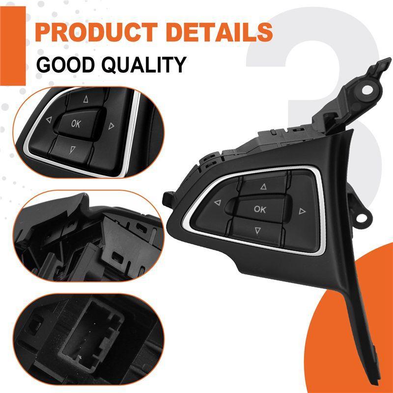 Car Steering Wheel Left Side Multifunction Switch Button Assembly GJ5T-14K147BA For Ford Kuga 2017- Focus 2015-