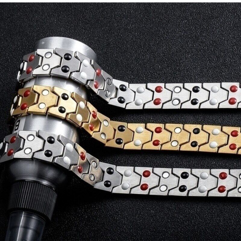 Мужской браслет 3 в 1 Энергетический браслет для здоровья Артрит Витой Магнитный Изысканный Браслет Мужской Подарок Браслет для Энергетической Терапии AVE