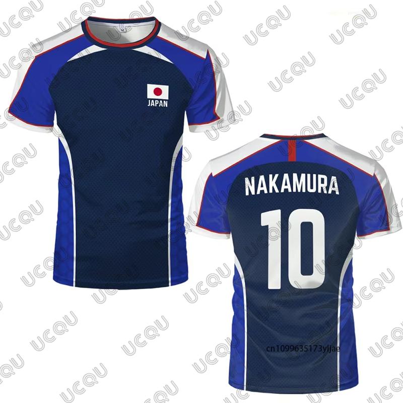 2026 Summer Anime Captain Tsubasa Japanese Flag Football Jersey T-shirt For Men Quick-drying Sports Tees Casual Tops