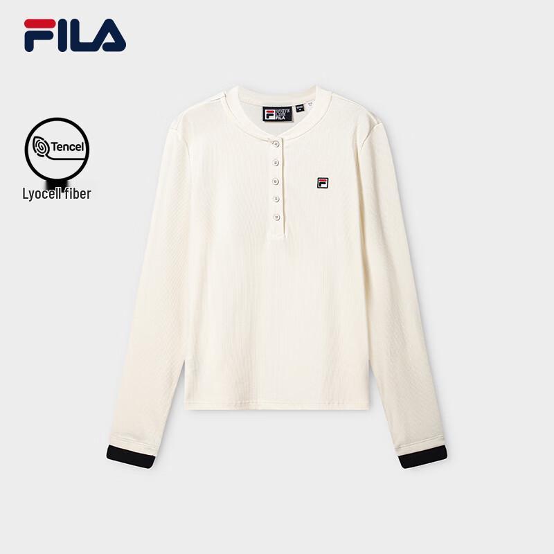 Fila Женская вязаная футболка-henley с длинным рукавом