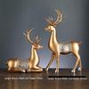 TLAKEHO Золотая смола Пара оленей Фигурка
