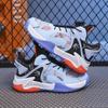 31-40 Подростковые Противоскользящие и Износостойкие Большого Размера Удобные и Модные Баскетбольные Кроссовки с Высоким Верхом из Сетки Спортивная Обувь