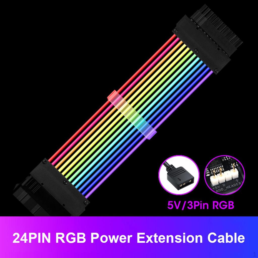 Кабели с оплеткой, набор удлинителей, RGB-кабели для блока питания