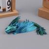Пернатый дракон-виверна, 3D-печатный дракон, шарнирный дракон, 3D-печатные игрушки для рабочего стола, питомец