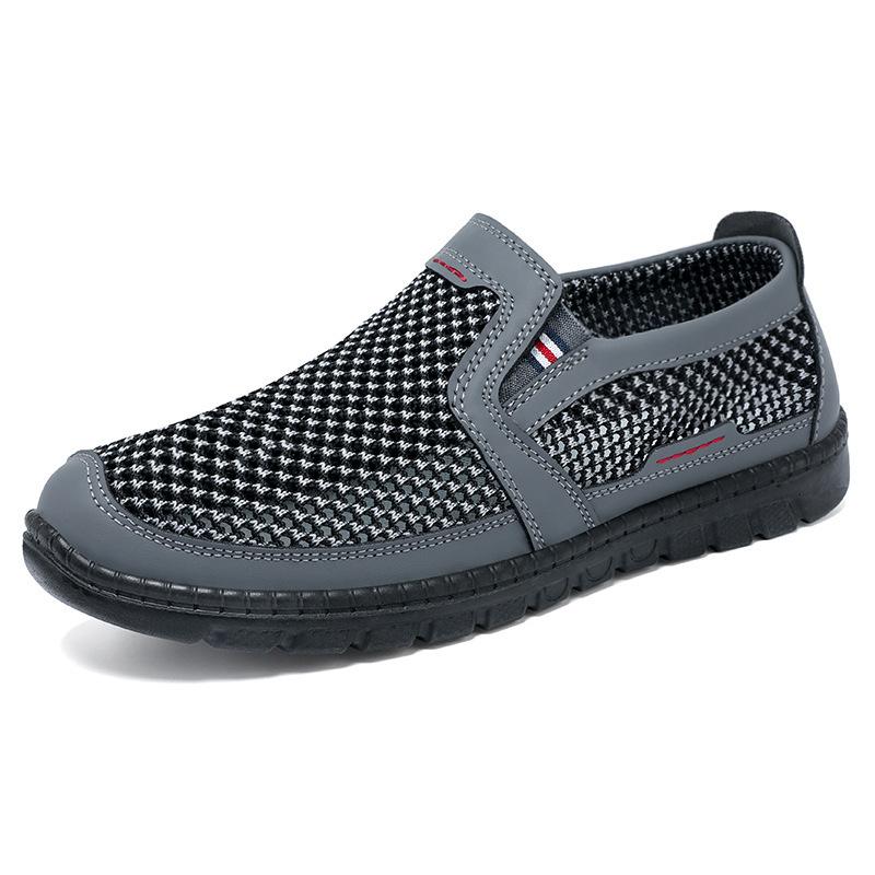 Men's Summer Mesh Shoes, Polyurethane Lightweight Oversized Cloth Shoes