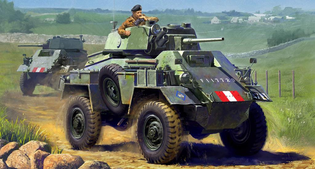 Tamiya Военно-миниатюрная серия 87 Британская армия Бронеавтомобиль Пластиковая модель 32587 1/48 №. 7-тонный 4-колесный Mk.IV