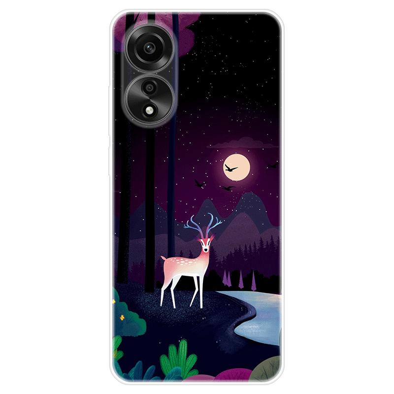 Для OPPO A58 A 58 4G чехол Мягкая силиконовая задняя крышка Мультяшный чехол для телефона Разнообразие