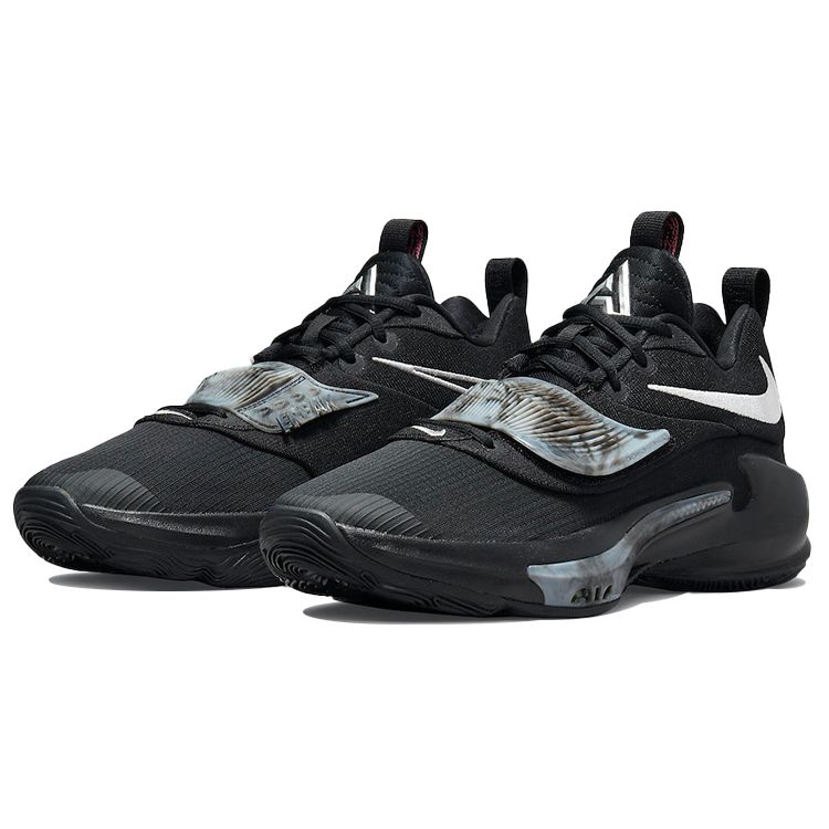 Nike Zoom Freak 3 Черные мужские кроссовки металлик серебристого цвета DA0694-002