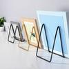 Carbon Steel Display Stand Metal Frame Plates Book Paintings Desktop Holder Desk Display Rack Organizer