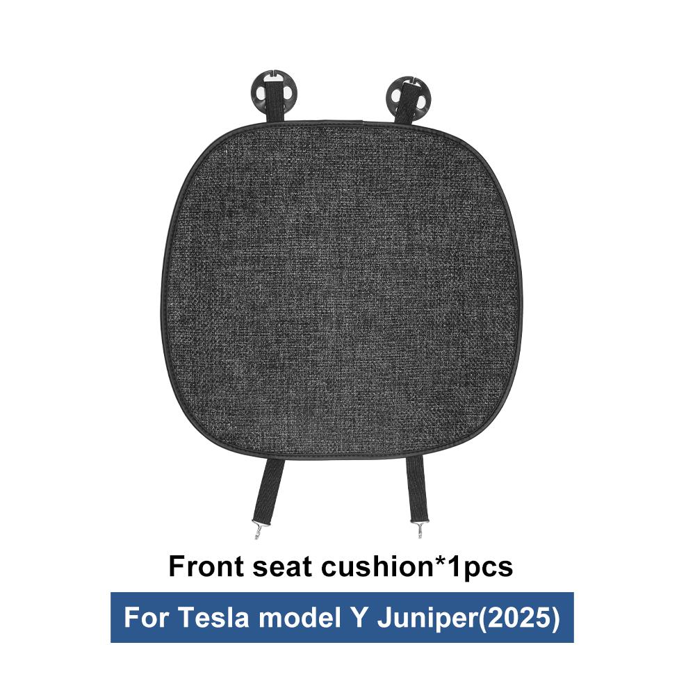 Ice Silk Car Seat Cushion For Tesla Model Y Juniper Modely 2025 2026 Mats Breathable All Season Pad Protector Cover Accessories