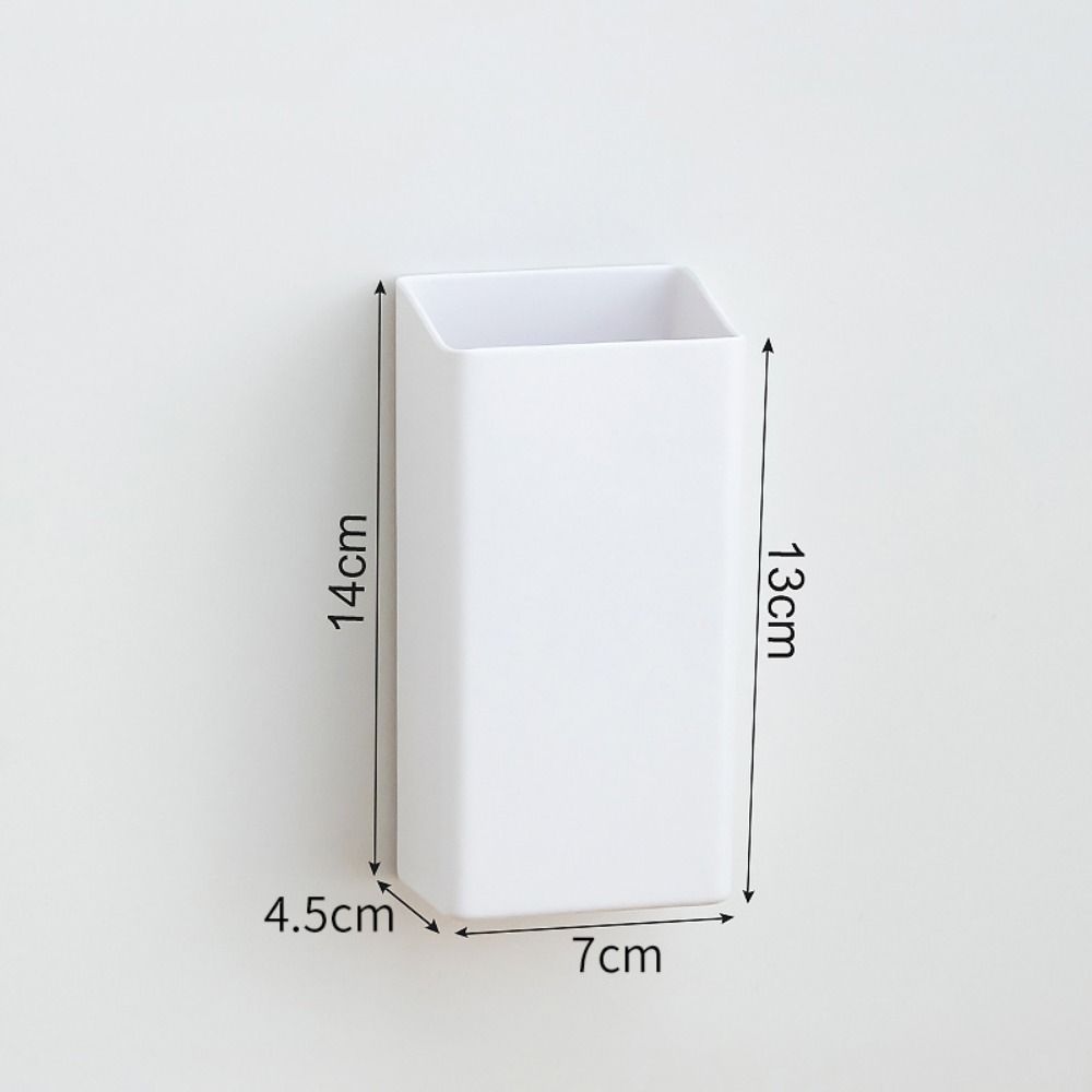 Adhesive Wall Organizer Wall Mounted Stationery Storage Box Multifunction Remote Control Holder