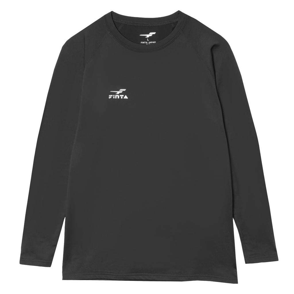 FINTA Men's Warm Sports Innerwear Long Sleeve Shirt FTE0030 (0500) Black, Size M