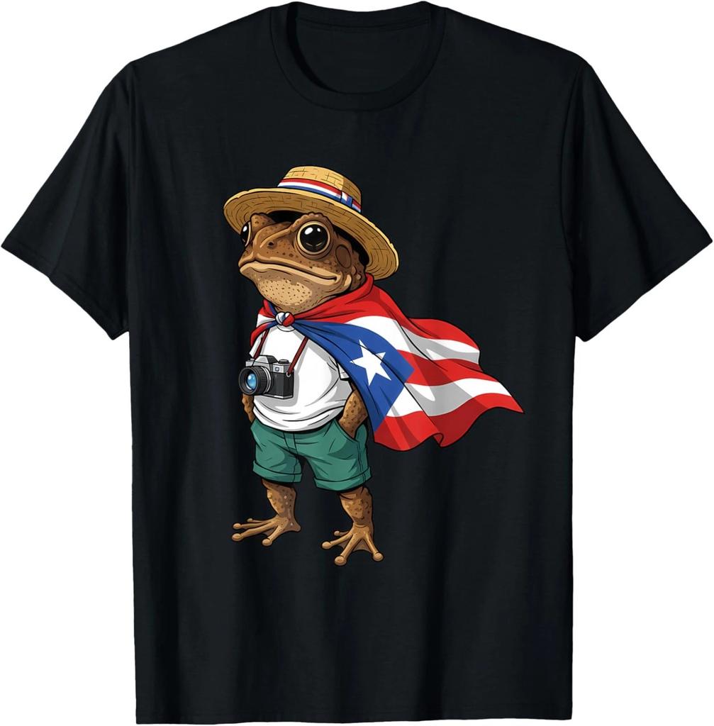 Coqui Frog Puerto Rico Flag Puerto Rican Taino Unisex T-Shirt