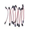 10Pcs 10Cm 26Awg To Male Jr Plug Servo Extension Lead Wire Cable