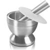 Sturdy Mortar and Pestle Durable Pill Crusher Easy To Clean Spice Grinder Pedestal Bowl