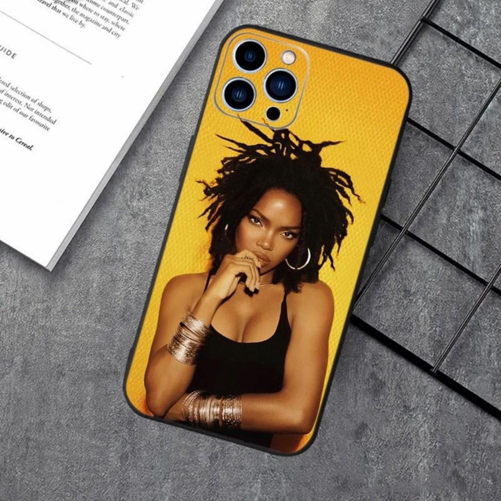 Rapper Lauryn Hill Phone Case For Apple iPhone 15,14,13,12,11,XS,XR,X,8,7,Pro,Max,Plus,mini Silicone Black Cover