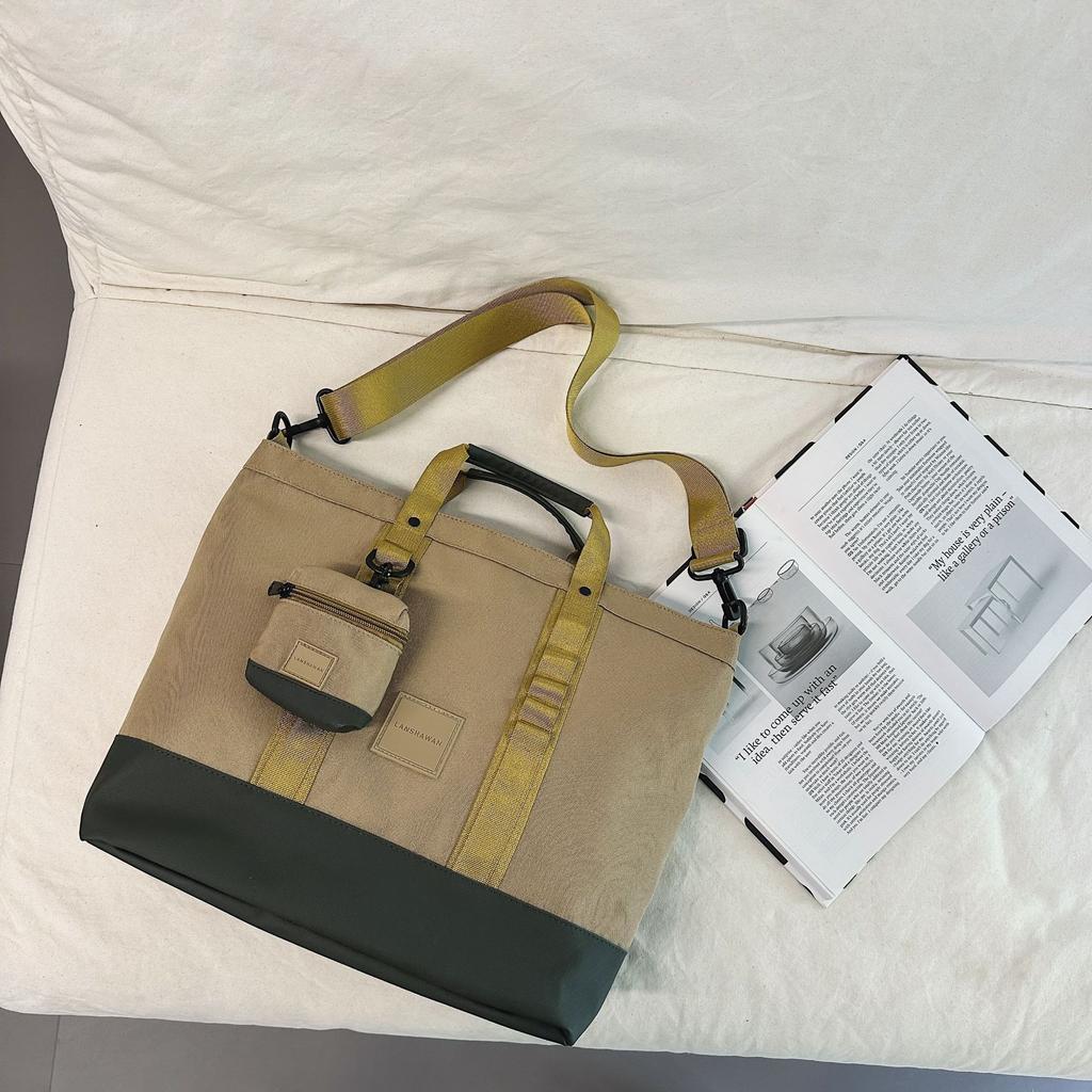 Школьный рюкзак корейская версия, высококлассный ретро повседневный универсальный нейлоновый для пары, большой вместимости уличная сумка-мессенджер