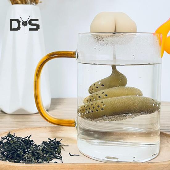 Ситечко для чая креативной формы, силиконовый заварочный чайник, пищевой мелкий сетчатый фильтр для чайных листьев для домашней кухни