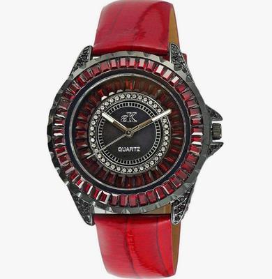 Женские часы Adee Kaye Mondo G-3 Collection с кристаллами, циферблат цвета солнечных лучей, латунь с родиевым покрытием, кварцевые AK2727-B
