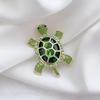 Cute Women Kids Turtle Transparent Rhinestone Brooches Pins Classic Shiny Boutique Decoration Animal Exquisite Badges Corsage