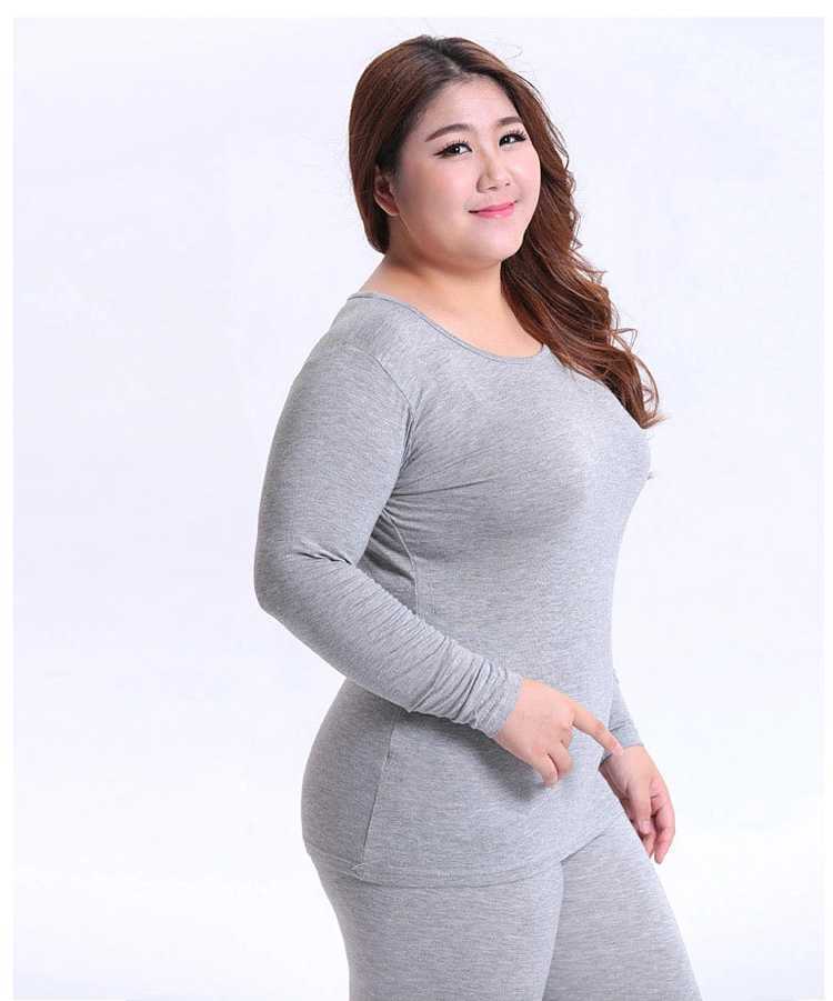 Thermal Underwear Women's Warm Fleece Pajamas Set Home Wear