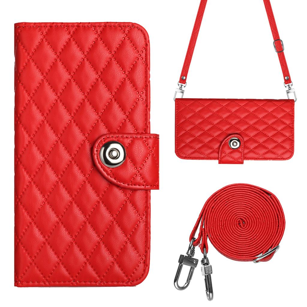 Multi 7 Card Crossbody Leather Wallet Case For Moto G87 G86 G77 G67 Power G66J G66Y G57 G56 G47 G37 G17 G06 Lanyard Flip Cover