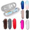 Toothbrush Travel Case with Mesh Pocket Zipper Closure Shockproof Impact Resistant Electric Toothbrush Organizer for