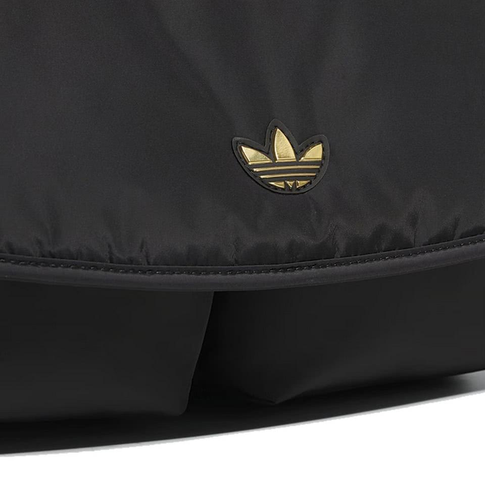 adidas Оригинальная сумка-мессенджер Adidas Originals Trefoil из переработанного полиэстера, Сумка через плечо, Наплечная сумка, Обычная, Унисекс, Черный, JL7592
