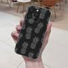 Fruit Pineapple Phone Case For iPhone 16,15,14,13,12,11 Plus,Pro,Max,XR,XS,X,7,8 Plus,SE,Mini Transparent Soft Cover
