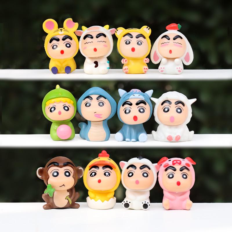 Q Version Cartoon Zodiac Shin-chan Animal Series: Creative Desktop and Car Ornaments