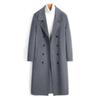 Двустороннее шерстяное пальто из 100% шерсти, длинное высококачественное мужское шерстяное пальто Nizi длиной выше колена