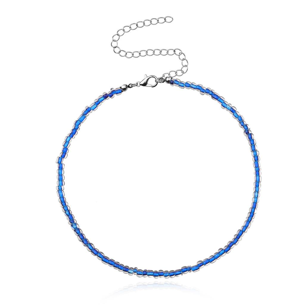 Новое колье-чокер с бусинами в стиле бохо для женщин и девочек, красочные короткие цепочки-колье, ожерелья, летние модные ювелирные изделия, подарок