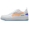 Li Ning No. 258 Non-Slip Wear-Resistant Low-Top Skate Shoes Women Skate Shoes White Orange AGCR202-1