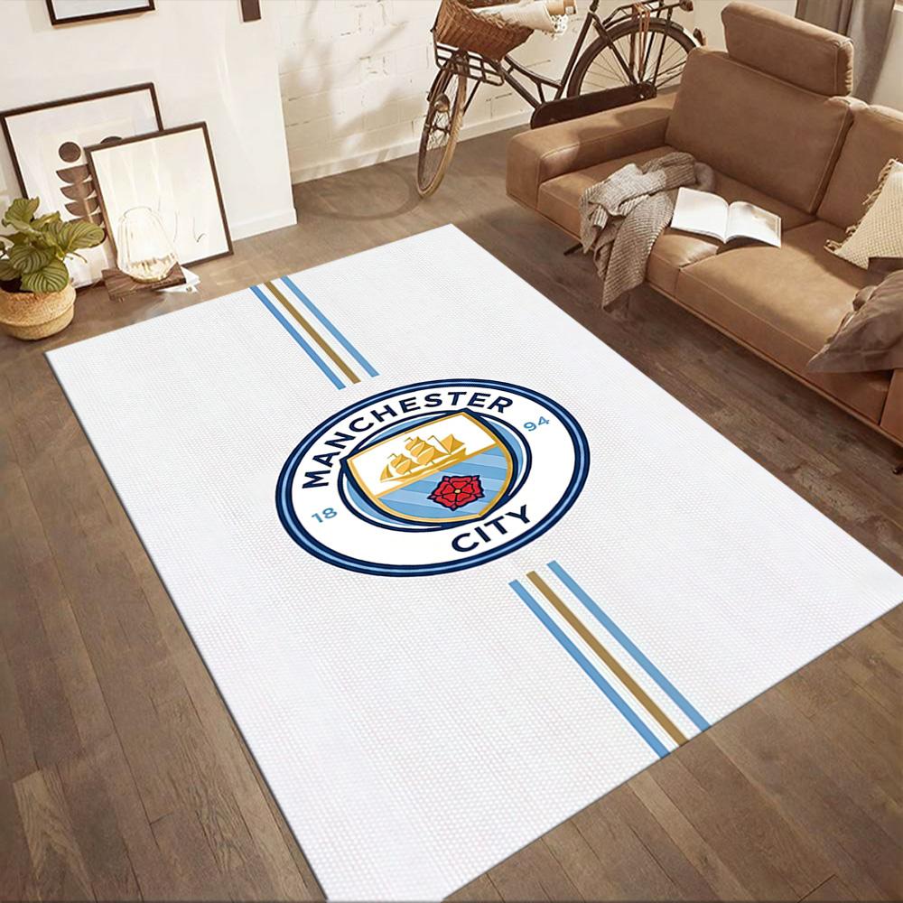 Manchester City Floor Mat Suitable For Bedrooms Entryway Foyer Living Rooms Antislip Carpet Decorate Offices