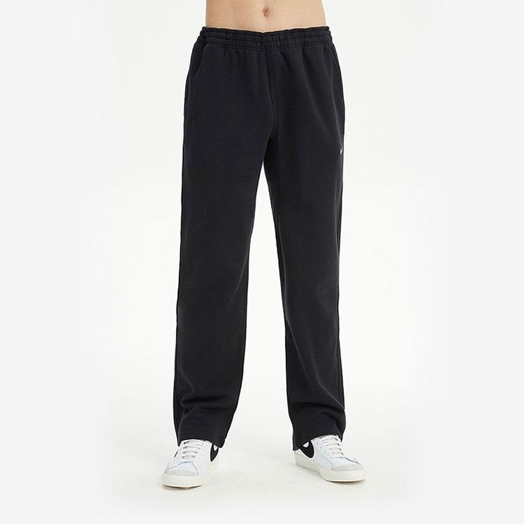 Nike Брюки Club OH Pant Swoosh NF Logo на флисовой подкладке Мужские трикотажные брюки черные 623455-010
