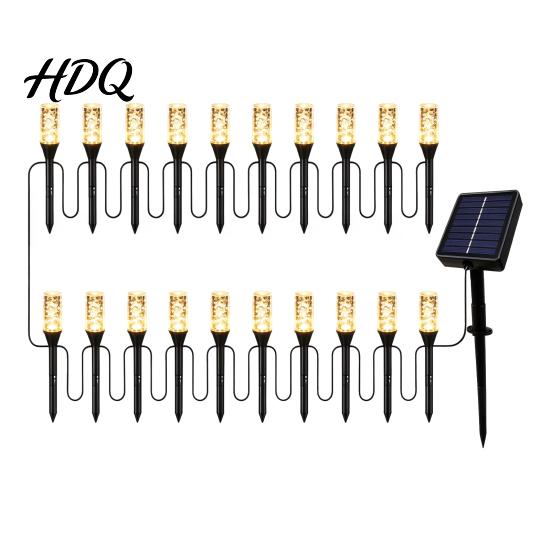 Гирлянда на солнечных батареях для сада 10/20 шт. Садовые фонари LED Разноцветные Пузырьковые На колышке Водонепроницаемые Автоматические от заката до рассвета Работающие от сети Наружные