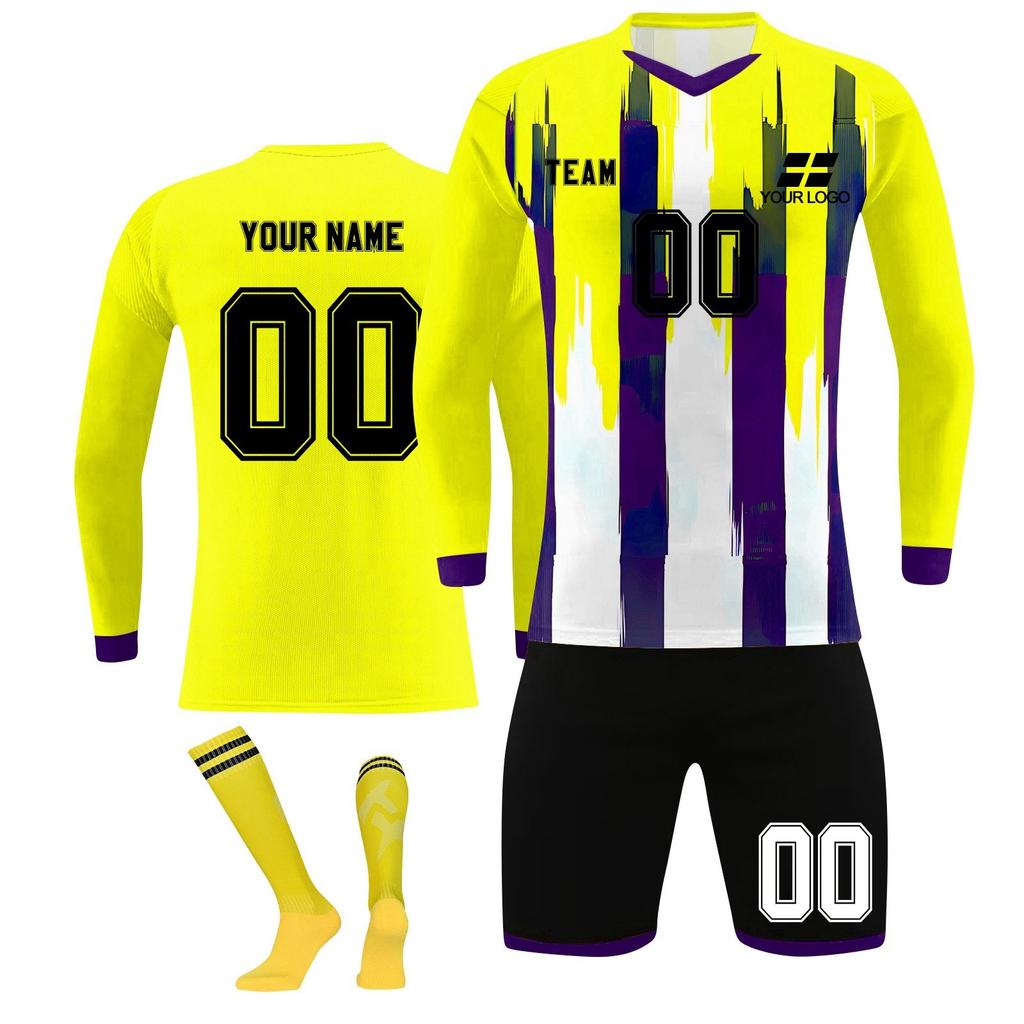 Комплект персонализированных рубашек для мужчин и девочек с именем и номером, футбольные майки на заказ для мальчиков, тренировочный костюм