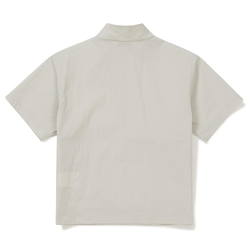 [Snowpeak] Kids Root Stand-neck Short Sleeve Anorak Light Beige (S24MKRAN80)