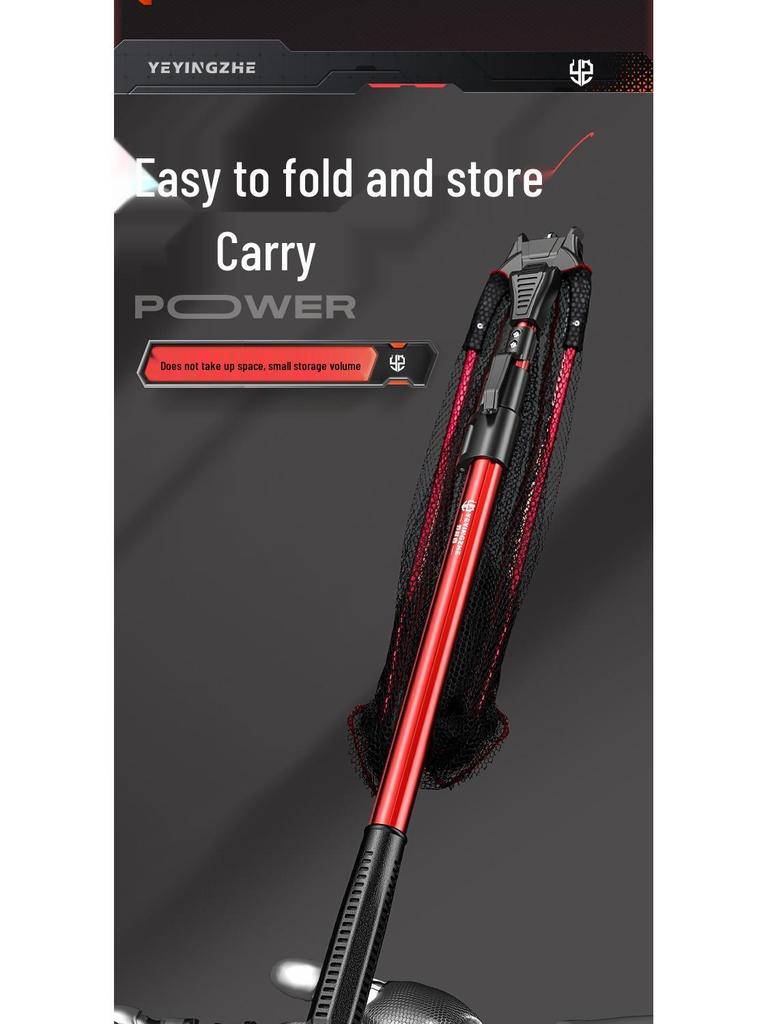 Camper Portable Telescopic Folding Landing Net with Bag for Big Fish