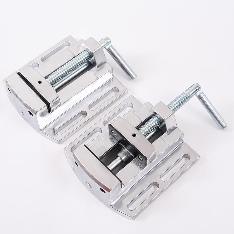 2,5-дюймовые тиски из алюминиевого сплава Мини-плоскогубцы с двойным зажимом для настольной дрели