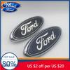 Автомобильная наклейка 2026 Ford Новый 2025 Горячая 1 шт. 3D для ford синий черный 146ммx58мм Автомобиль Передняя Головка Капот Значок Задний Хвост Бампер Tru