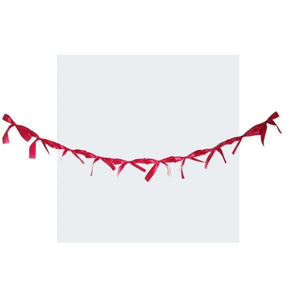 Атласная Лента с Бантами Гирлянды для Подвешивания Ручная Работа Фото Реквизит Ленточный Баннер Розовый Белый Синий Декор Детской Комнаты Баннер для Вечеринки