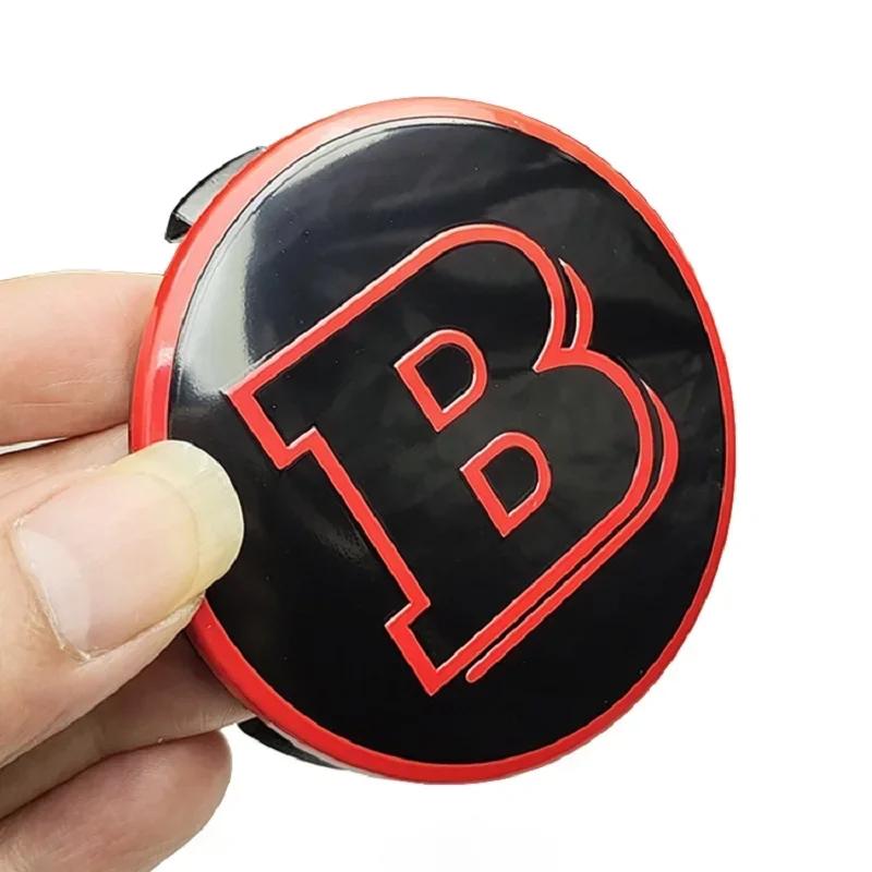 4Pcs 75mm Brabus Logo Car Emblem Wheel Center Hub Cap Accessories AMG Apple For Mercedes Benz W204 GLA GLC CLA W205 W203 W206