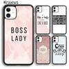 Krajews Действуй как леди Подними как босс Чехол для телефона iPhone 14 5 SE 6 7 8 plus X XR XS 11 12 13 pro max Samsung S21 S22ultra