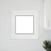 Basement Window RISOR 50 x 50 cm PVC and Glass White